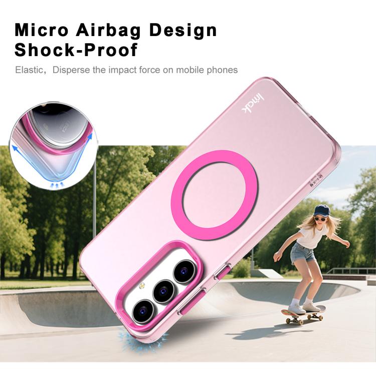 Funda IMAK Candy Series a prueba de golpes MagSafe para Samsung Galaxy S25 FE 5G (roja)