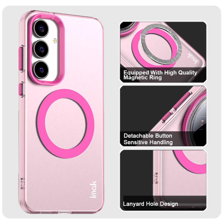 Funda IMAK Candy Series a prueba de golpes MagSafe para Samsung Galaxy S25 FE 5G (roja)