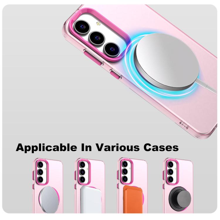 Funda IMAK Candy Series a prueba de golpes MagSafe para Samsung Galaxy S25 FE 5G (roja)