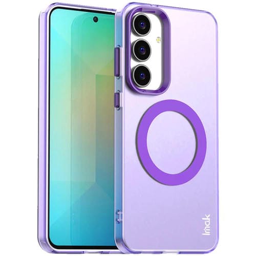 Funda IMAK Candy Series a prueba de golpes MagSafe para Samsung Galaxy S25 FE 5G (morada)