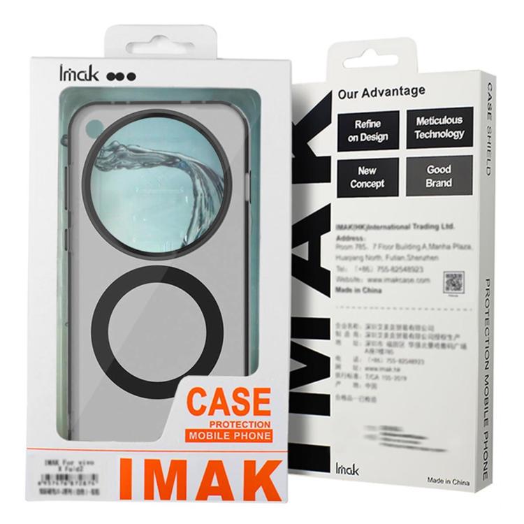 Funda IMAK Candy Series MagSafe a prueba de golpes para Samsung Galaxy S25 FE 5G (naranja)