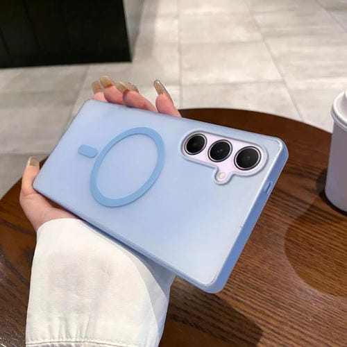 Funda para Teléfono Samsung Galaxy A56 5G Ice Fog Magsafe para PC (Azul Transparente)