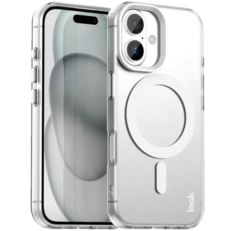 Funda IMAK Candy Series MagSafe a prueba de golpes para iPhone 17 (blanca)