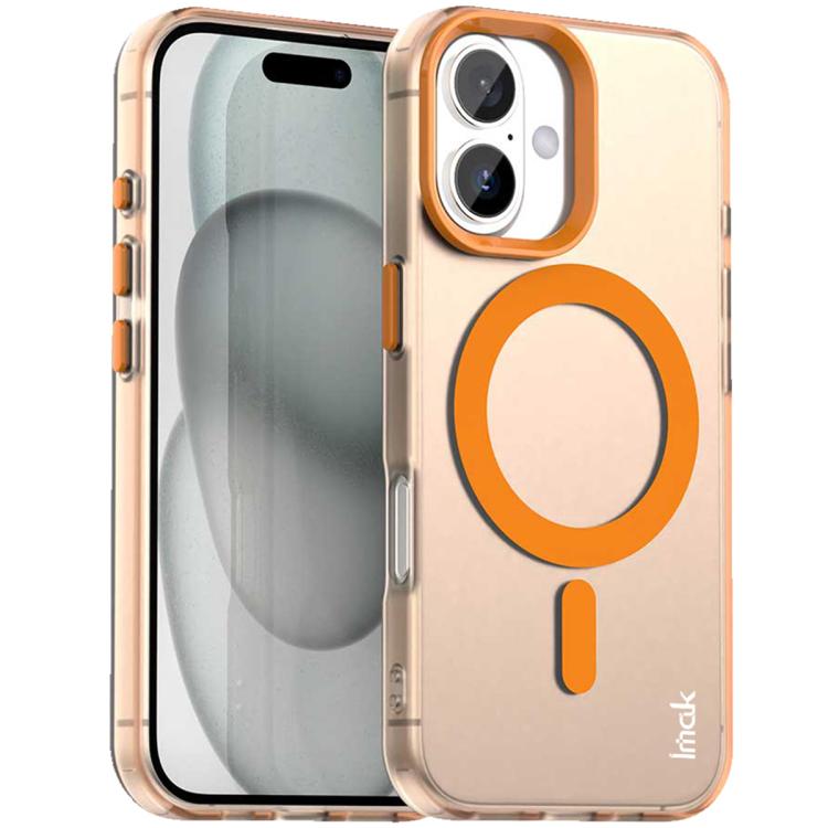 Funda IMAK Candy Series MagSafe a prueba de golpes para iPhone 17 (naranja)