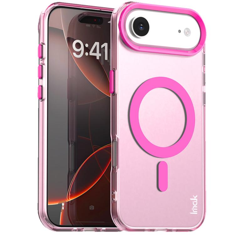 Funda IMAK Candy Series MagSafe a prueba de golpes para iPhone 17 Air (roja)