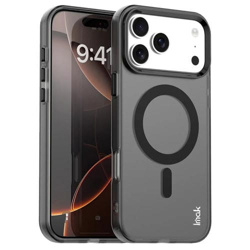 Funda IMAK Candy Series MagSafe a prueba de golpes para iPhone 17 Pro (negra)