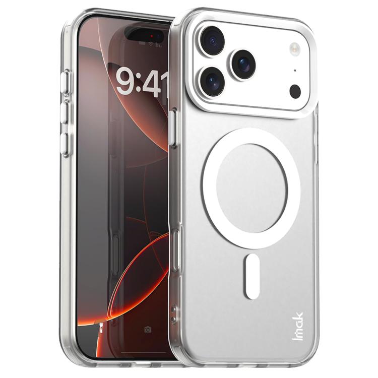 Funda IMAK Candy Series MagSafe a prueba de golpes para iPhone 17 Pro (blanca)
