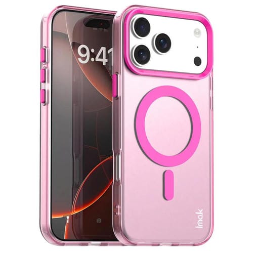 Funda IMAK Candy Series MagSafe a prueba de golpes para iPhone 17 Pro (roja)