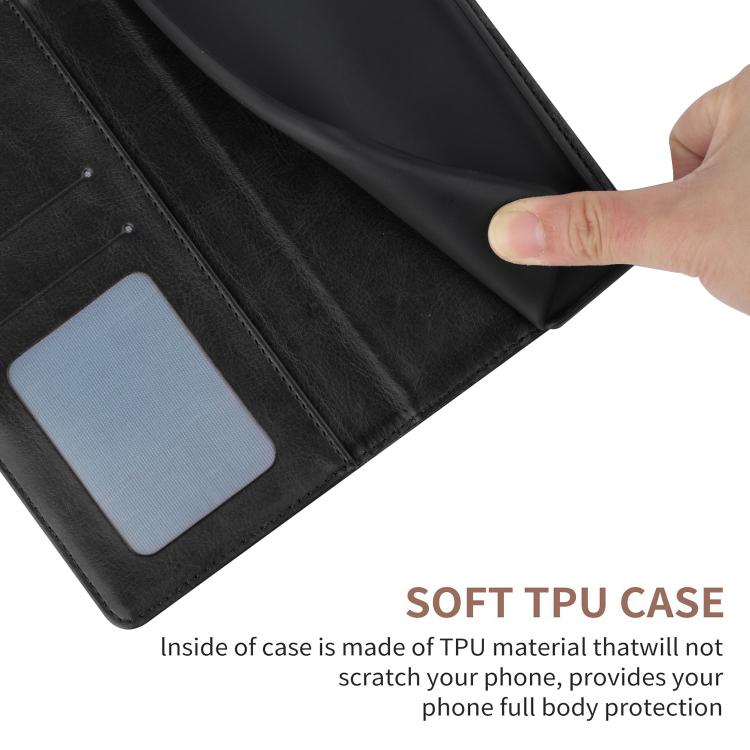 Funda de Cuero con Tapa y Patrón en Forma de Y para Infinix Hot 50 5G (Negro)