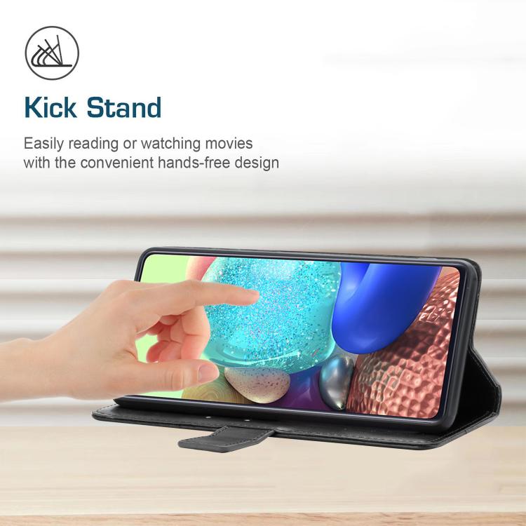 Funda de cuero con tapa en forma de Y para Infinix Smart 10 Plus 4G (negra)
