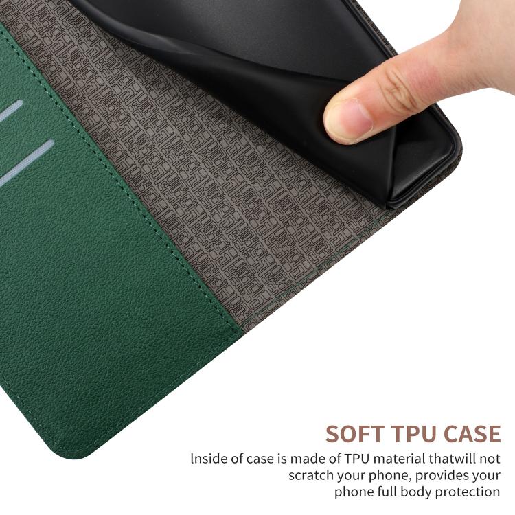 Funda de cuero con textura de cuadrícula rómbica para Infinix Smart 10 4G / Tecno Pop 10 (verde)