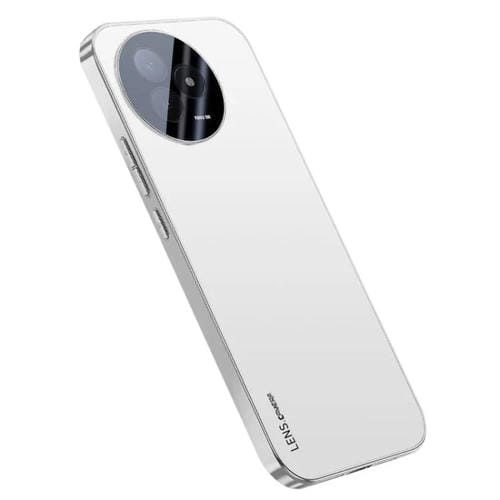Funda de acrílico esmerilado con galvanoplastia para Redmi K80 Ultra AG (blanco plateado)