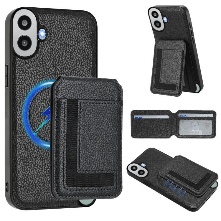 Funda para Teléfono cmf Phone 1 Desmontable con Tarjetero Magnético Magsafe (Negro)