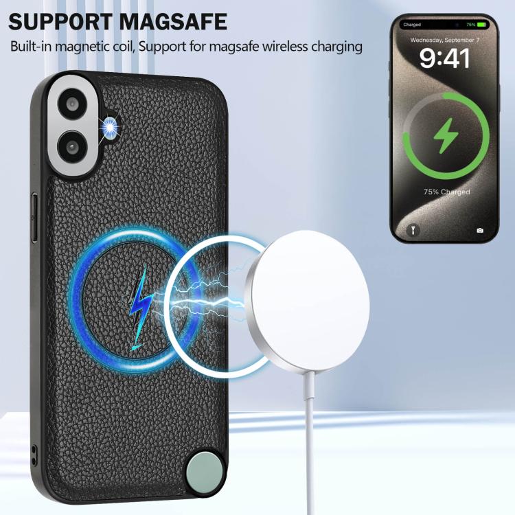 Funda para Teléfono cmf Phone 1 Desmontable con Tarjetero Magnético Magsafe (Negro)
