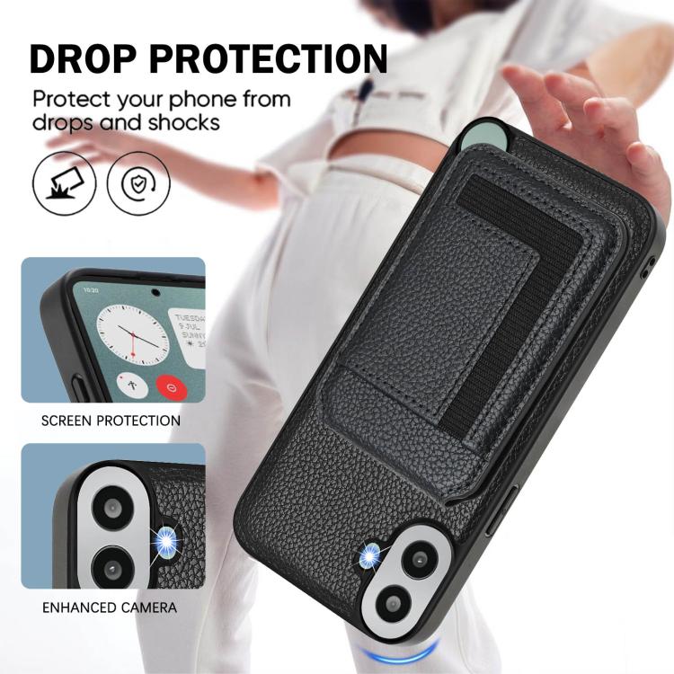 Funda para Teléfono cmf Phone 1 Desmontable con Tarjetero Magnético Magsafe (Negro)