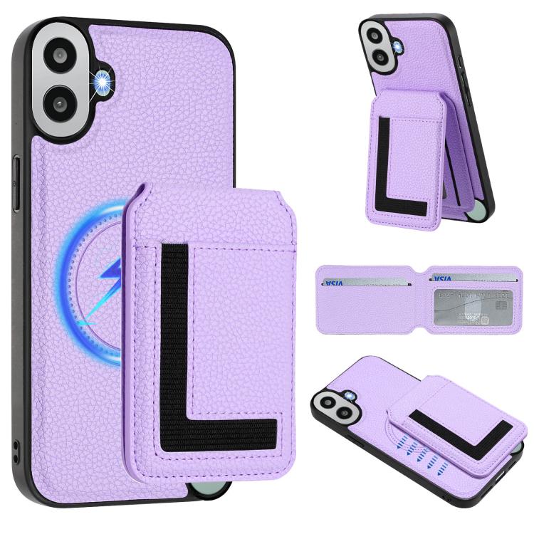 Funda para Teléfono cmf Phone 1 Desmontable con Tarjetero Magnético Magsafe (Morado Claro)