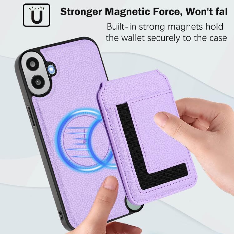 Funda para Teléfono cmf Phone 1 Desmontable con Tarjetero Magnético Magsafe (Morado Claro)