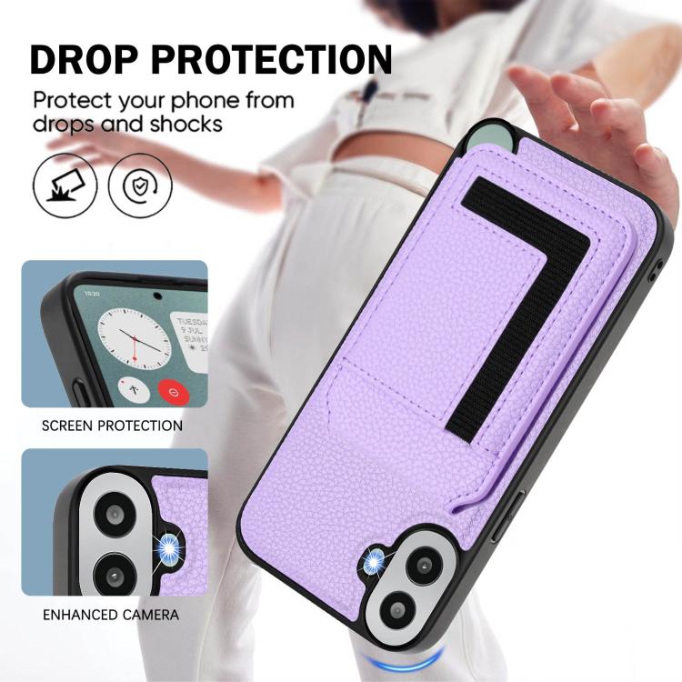 Funda para Teléfono cmf Phone 1 Desmontable con Tarjetero Magnético Magsafe (Morado Claro)