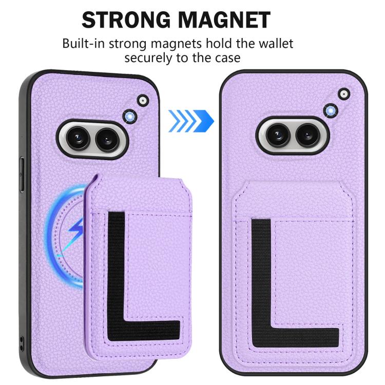 Funda para Teléfono For Nothing Phone 2A Magnética Desmontable Magsafe (Morado Claro)