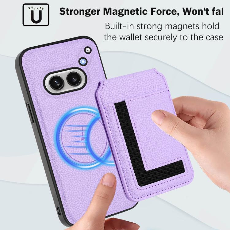 Funda para Teléfono For Nothing Phone 2A Magnética Desmontable Magsafe (Morado Claro)