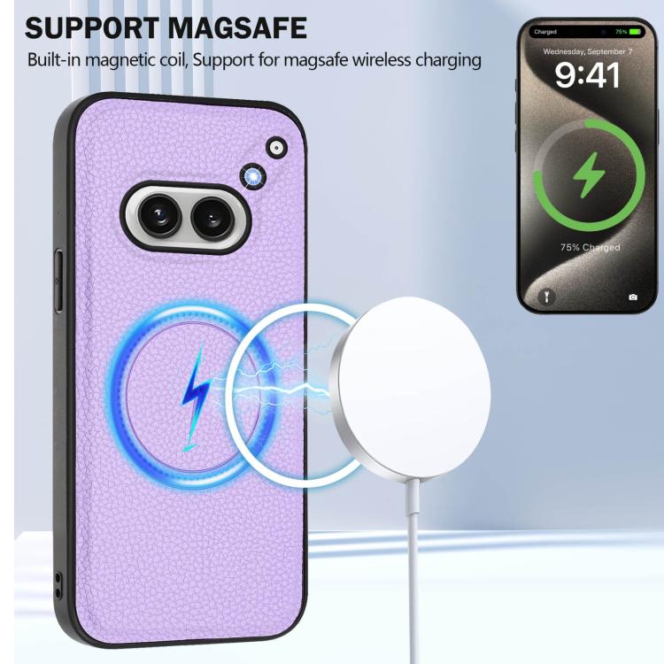 Funda para Teléfono For Nothing Phone 2A Magnética Desmontable Magsafe (Morado Claro)