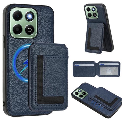Funda para Teléfono Honor X6B Cx01 con Ranura Tarjeta Magnética Magsafe Desmontable (Azul Oscuro)