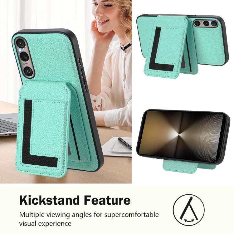 Funda para Sony Xperia 1 Vi Cx01 con Tarjetero Magnético Magsafe Desmontable (Verde Menta)