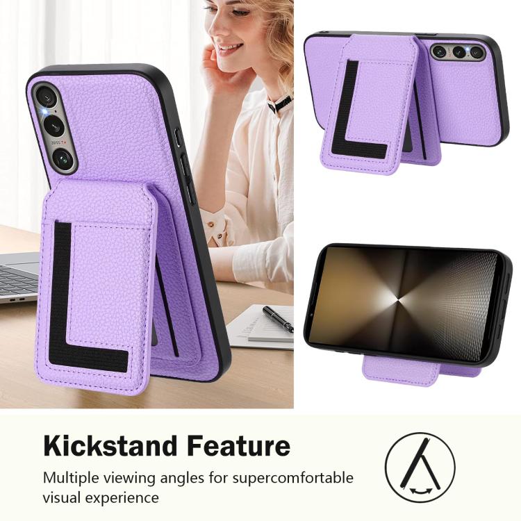 Funda para Sony Xperia 1 Vi Cx01 con Tarjetero Magnético Desmontable Magsafe (Morado Claro)