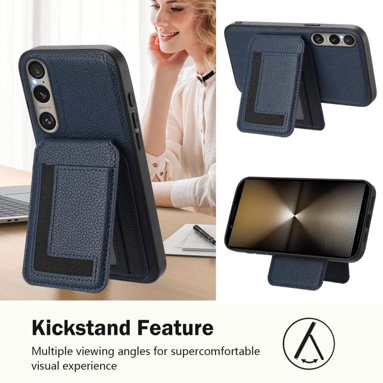 Funda para Sony Xperia 1 Vi Cx01 con Tarjetero Magnético Desmontable Magsafe (Azul Oscuro)