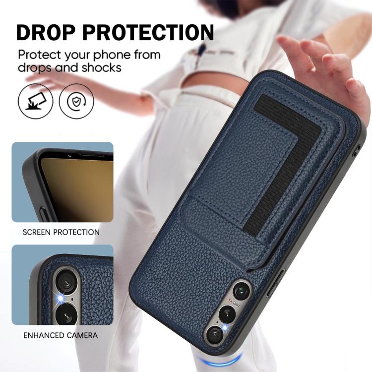 Funda para Sony Xperia 1 Vi Cx01 con Tarjetero Magnético Desmontable Magsafe (Azul Oscuro)
