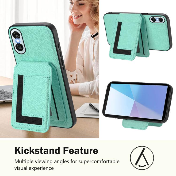Funda para Sony Xperia 10 Vi Cx01 con Tarjetero Magnético Desmontable Magsafe (Verde Menta)