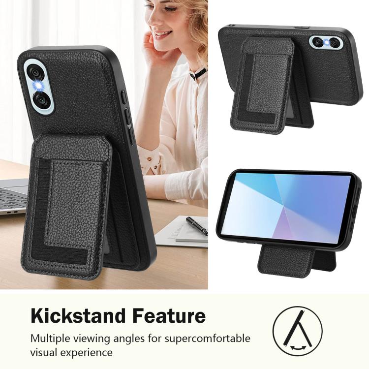 Funda para Sony Xperia 10 Vi Cx01 con Tarjetero Magnético Magsafe Desmontable (Negra)