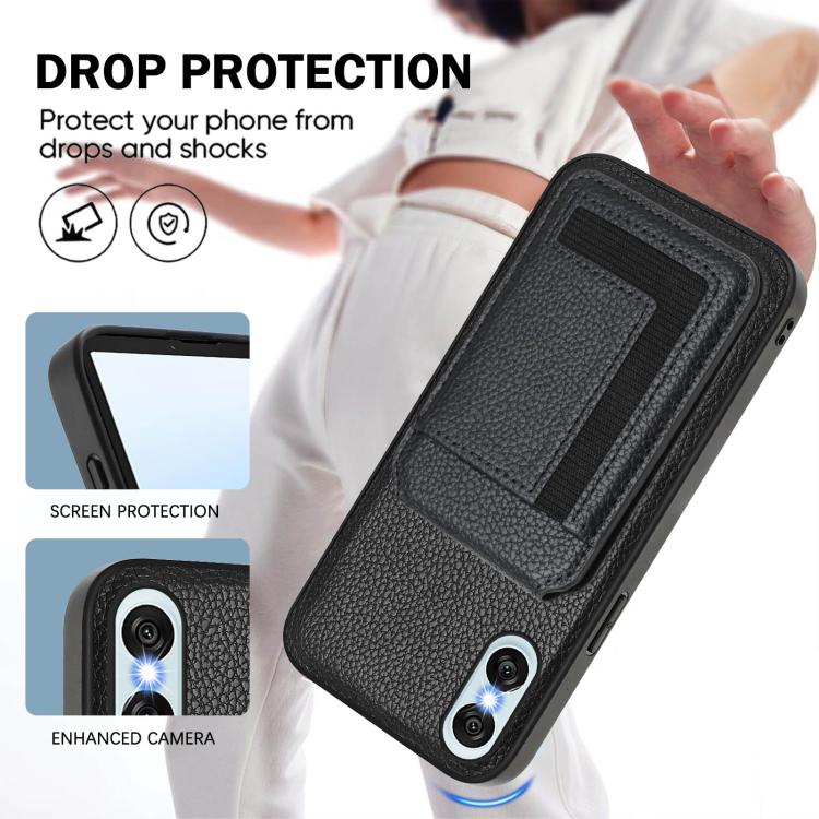 Funda para Sony Xperia 10 Vi Cx01 con Tarjetero Magnético Magsafe Desmontable (Negra)