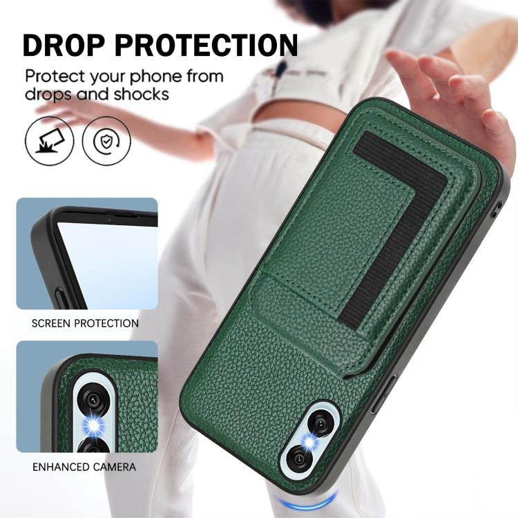 Funda para Sony Xperia 10 Vi Cx01 con Tarjetero Magnético Desmontable Magsafe (Verde Pavo Real)