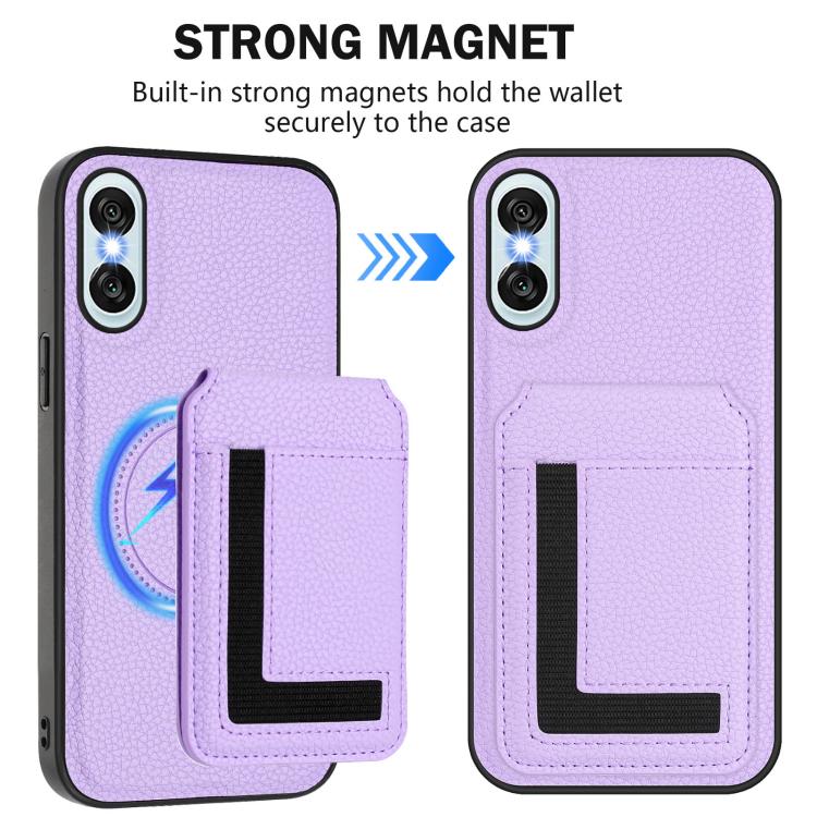 Funda para Sony Xperia 10 Vi Cx01 con Tarjetero Magnético Desmontable Magsafe (Morado Claro)