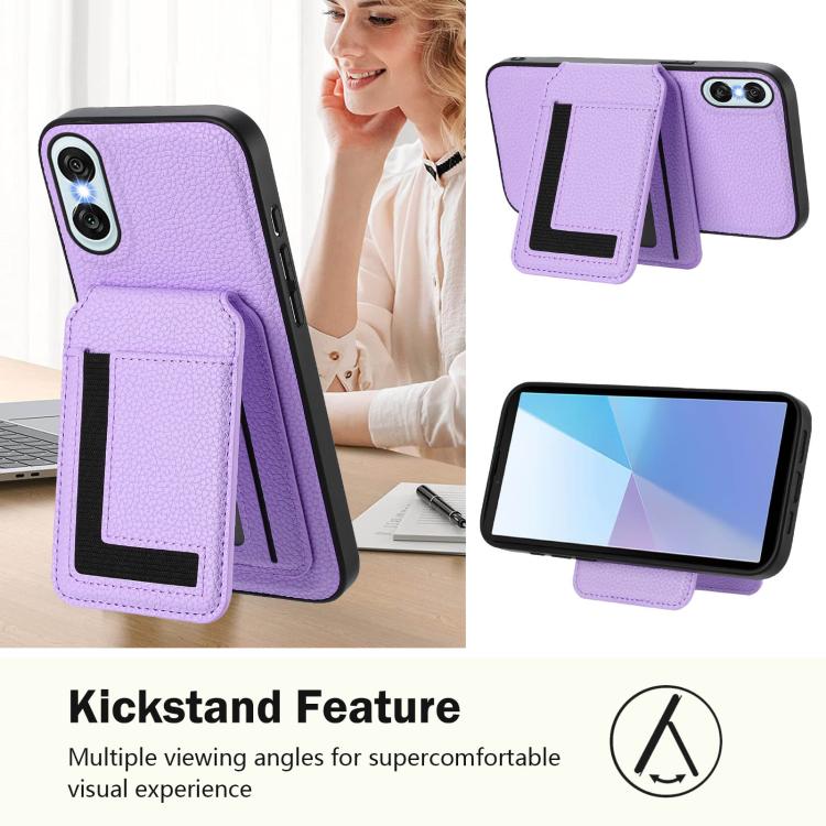 Funda para Sony Xperia 10 Vi Cx01 con Tarjetero Magnético Desmontable Magsafe (Morado Claro)