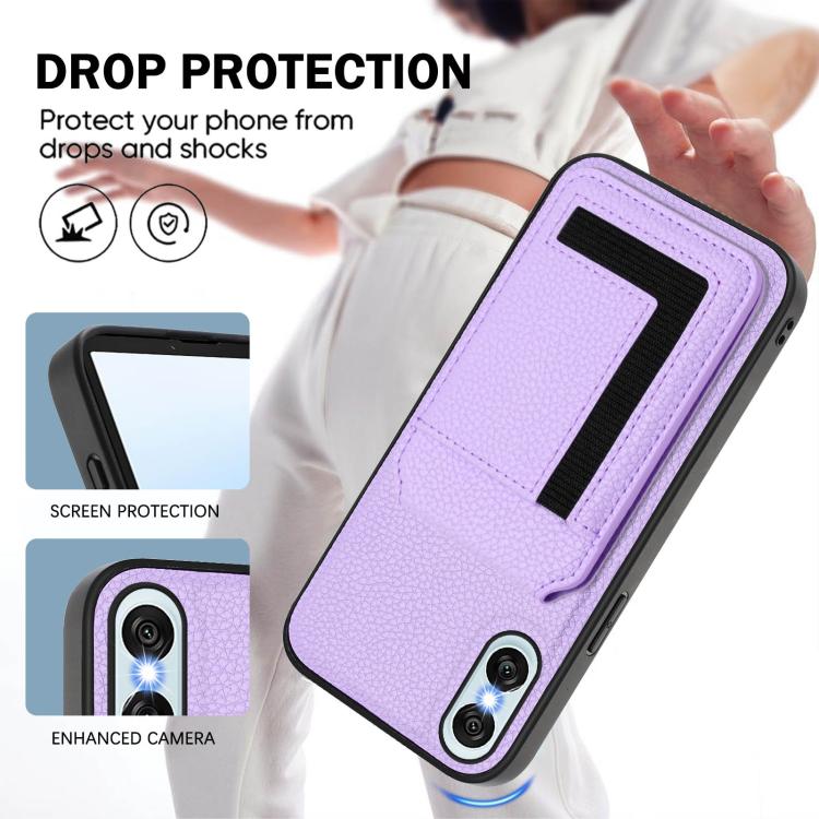 Funda para Sony Xperia 10 Vi Cx01 con Tarjetero Magnético Desmontable Magsafe (Morado Claro)