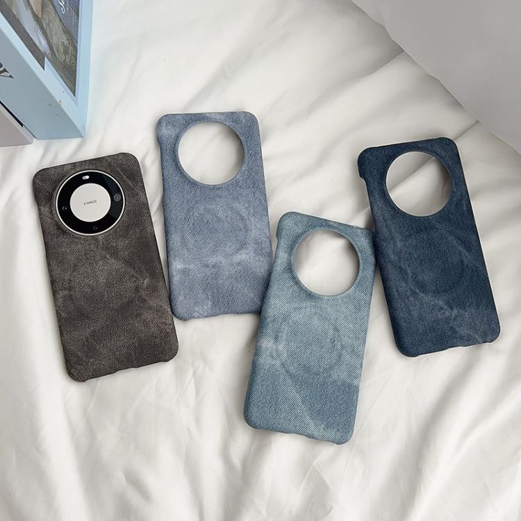 Funda Magnética PC y PU para Huawei Pura 70 Denim Magsafe (Azul Oscuro)