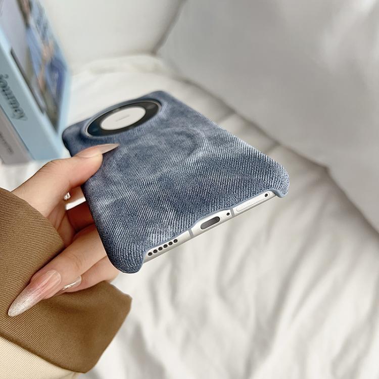 Funda Magnética PC y PU para Huawei Pura 70 Denim Magsafe (Azul Claro)