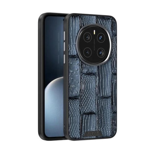 Funda Cuero Genuino Magsafe con Micrograbado 6D Diseño Abeel Beast para Honor Magic7 Pro (Azul)