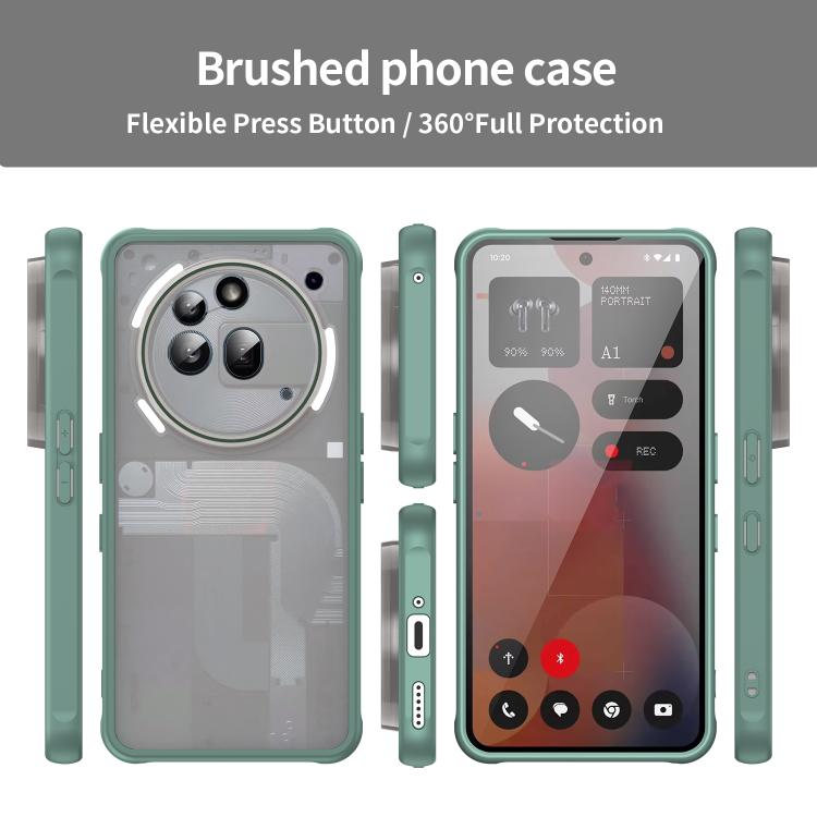 Funda Híbrida TPU y PC para Teléfono 3A Pro Fan Dun Series (Verde)