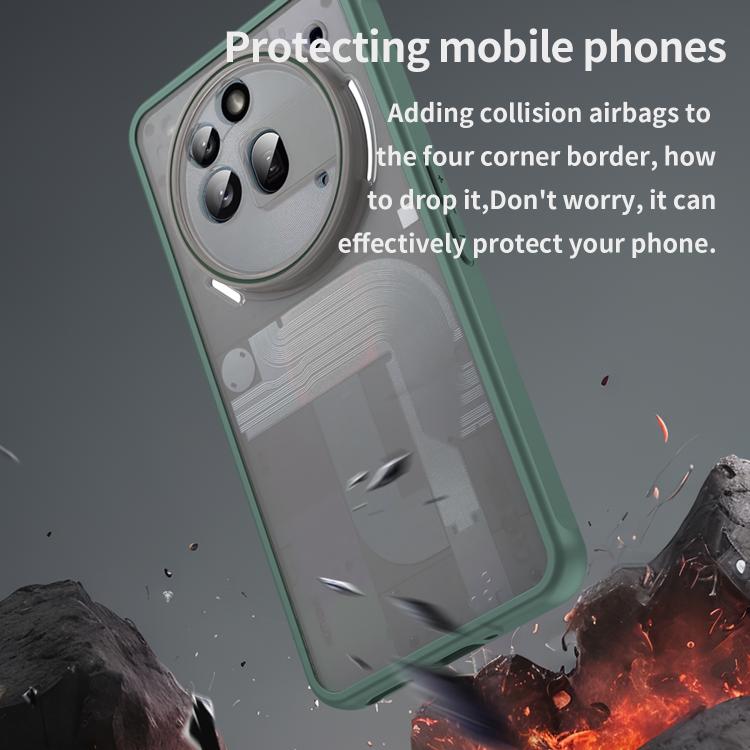 Funda Híbrida TPU y PC para Teléfono 3A Pro Fan Dun Series (Verde)