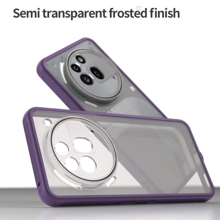 Funda híbrida TPU y PC para teléfono 3A Pro Fan Dun Series (Morado)