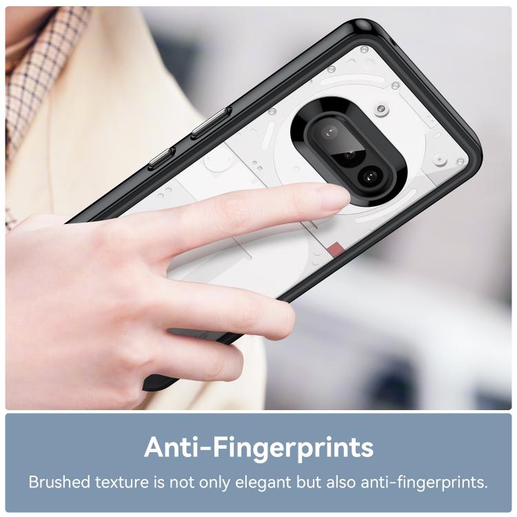 Funda Híbrida Acrílico y TPU para Teléfono Nothing 3A (Negro)