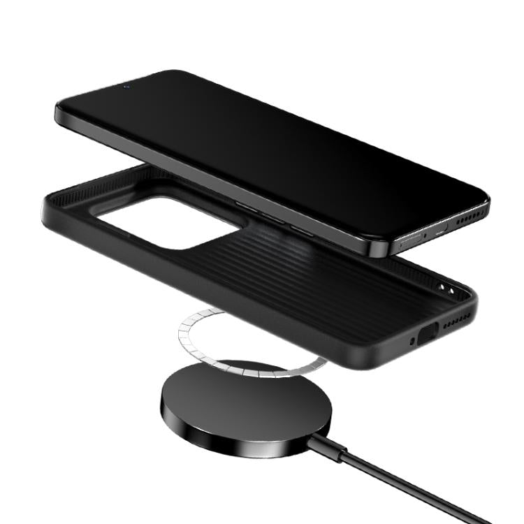 Para Xiaomi 15S Pro ABEEL Ruyi Pattern 6D Micro Relief MagSafe Funda de cuero para teléfono (verde)