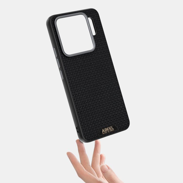 Para Xiaomi 15S Pro ABEEL Ruyi Pattern 6D Micro Relief MagSafe Funda de cuero para teléfono (verde)