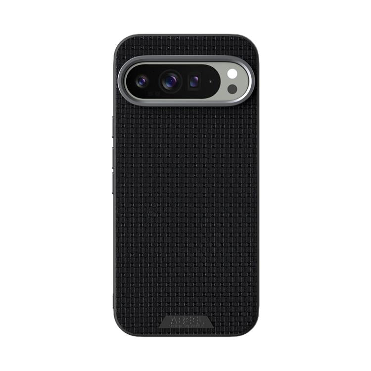 Funda de Cuero con Micro Relieve 6D Abeel Ruyi para Google Pixel 9 Pro XL (Negro)