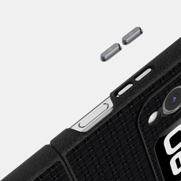 Funda de Cuero con Micro Relieve 6D y Magsafe para Huawei Nova Flip (Azul)
