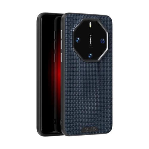 Funda de Piel con Microrelieve 6D para Huawei Mate 60 Rs Ultimate (Azul)