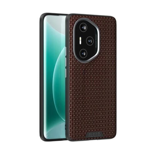 Funda de Cuero con Micro Relieve 6D para Honor 300 Pro (Marrón)